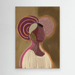 Silhouette Lady 6 - Canvas ( Frame)  