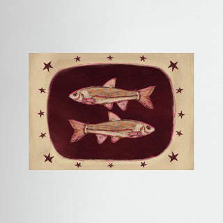 Double Fishy Red - Fine Art Print