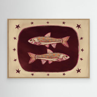 Double Fishy - Canvas (Frame) 
