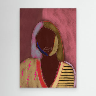 Silhouette Lady 13 - Canvas (Frame)   