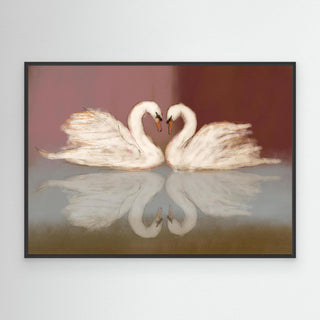 Swan Love - Canvas (Frame)  
