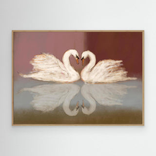 Swan Love - Canvas (Frame)  