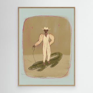 Crocodile Cowboy - Canvas ( Frame)   