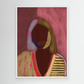 Silhouette Lady 13 - Canvas (Frame)   