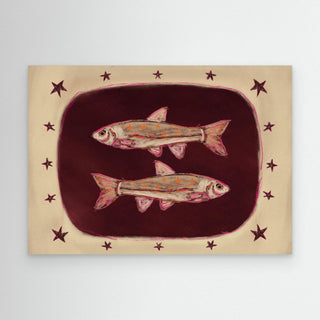 Double Fishy - Canvas (Frame) 