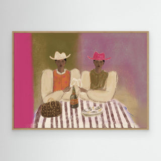 Champagne Oyster - Canvas (Frame) 