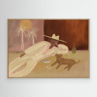 Relaxing Doggy Day - Canvas (Frame) 