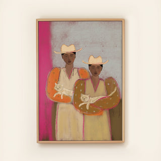 Twin Cat - Canvas ( Frame)