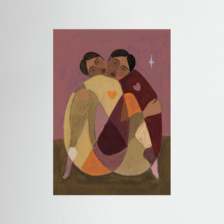 Hugging - Fine Art Print