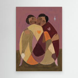 Hugging - Canvas (Frame)