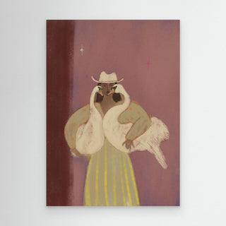 Swan Lady - Canvas ( Frame)  